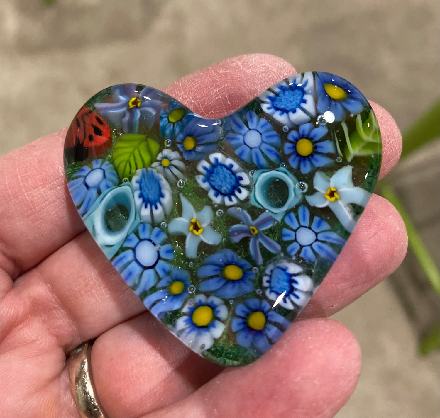 Fused Glass Heart Date Night