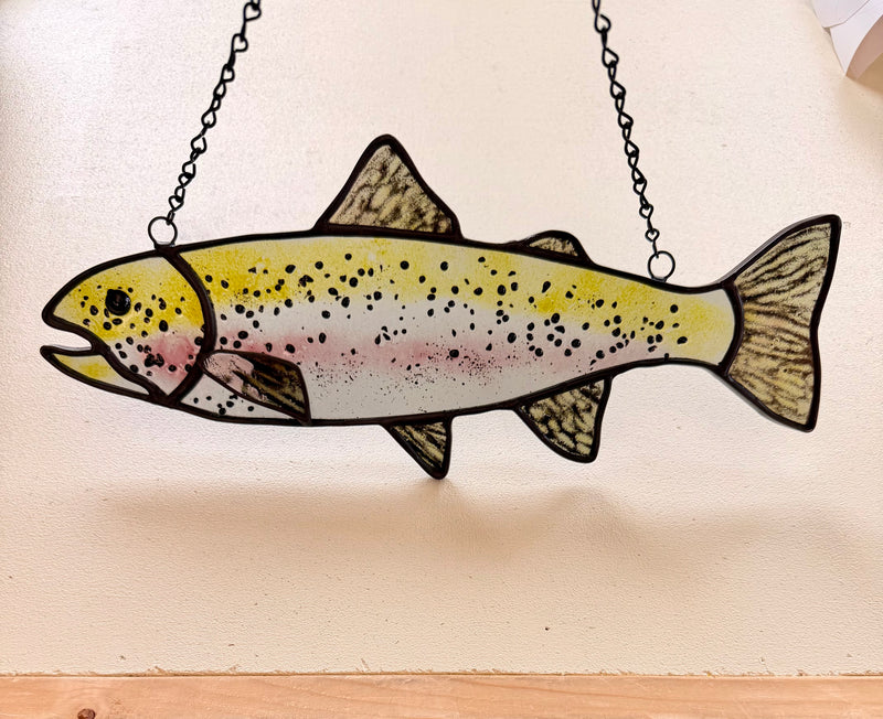 Fused Part Sheets to Stained Glass Fish