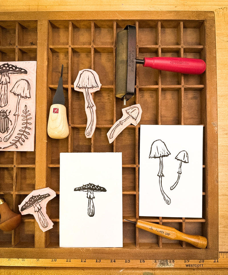 Fall Mushroom Workshop: Intro to Printmaking
