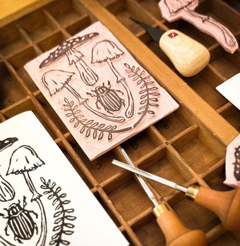 Fall Mushroom Workshop: Intro to Printmaking