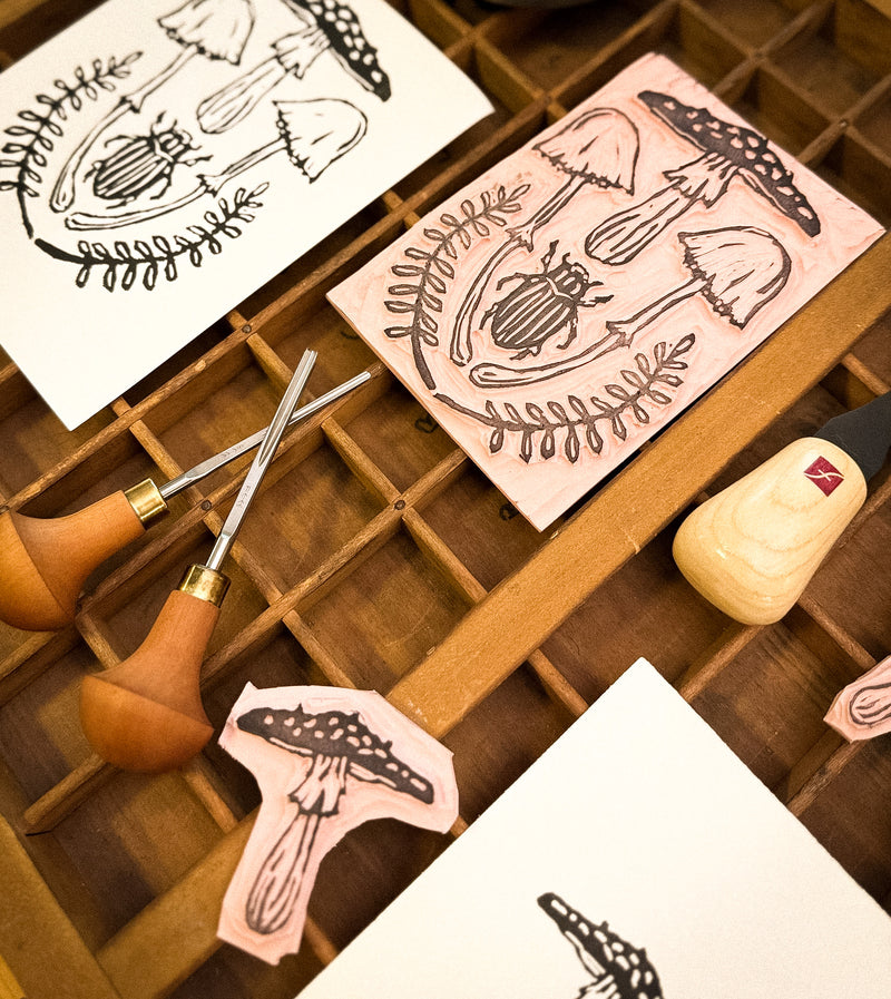Fall Mushroom Workshop: Intro to Printmaking
