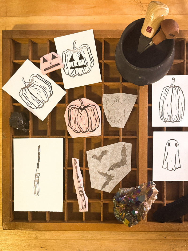 Spooky Season Printmaking Workshop with Caitlin