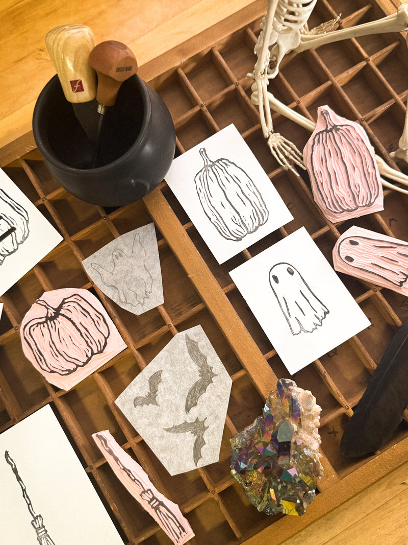 Spooky Season Printmaking Workshop with Caitlin