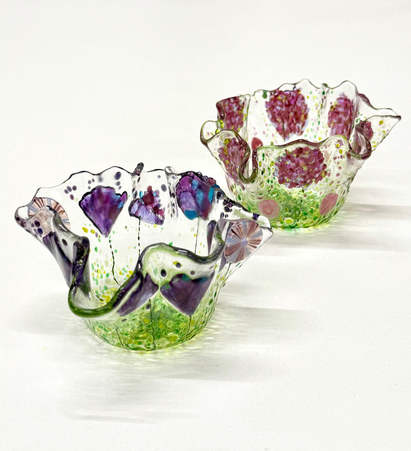 Fused Glass Flower Bowl Workshop with Stephanie
