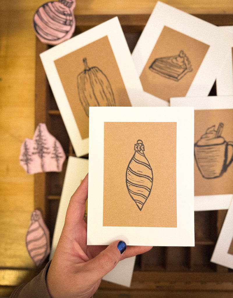 Printmaking: Holiday Card Making with Caitlin