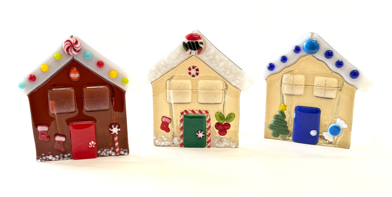 Christmas in July: Fused Glass Gingerbread House w/ Stephanie