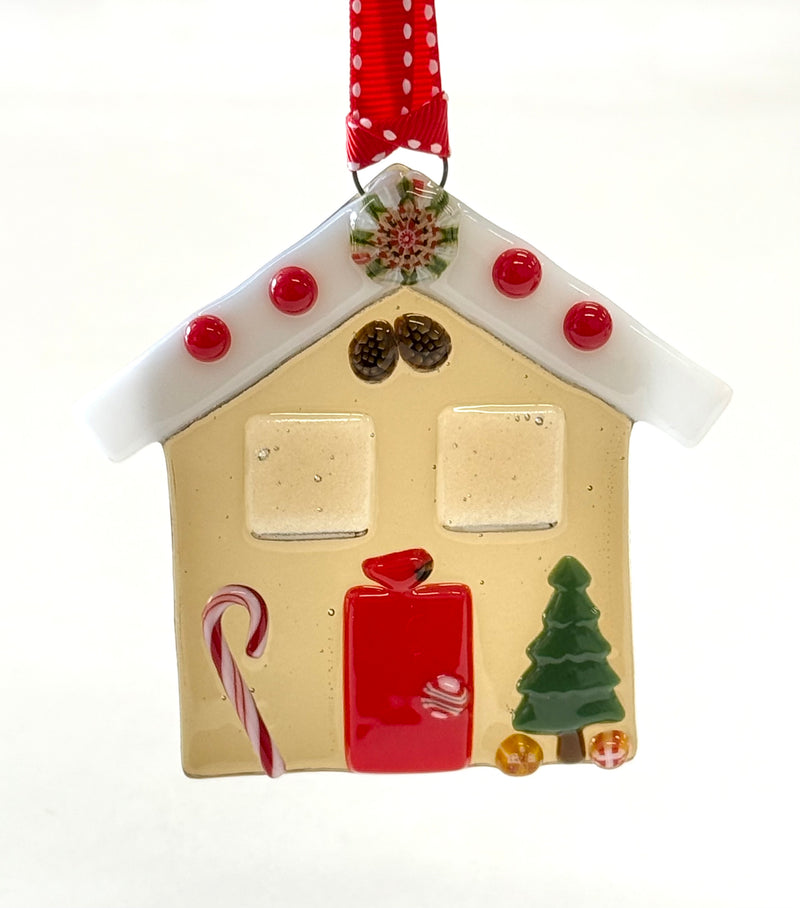Christmas in July: Fused Glass Gingerbread House w/ Stephanie