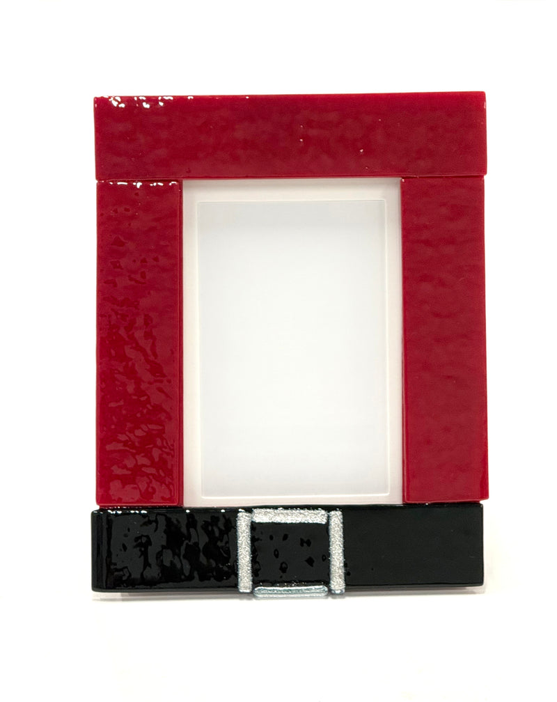 Christmas in July:  Fused Glass Picture Frames