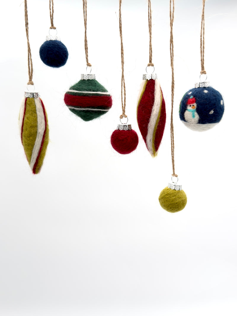 Needle-Felted Holiday Ornaments with Maggie